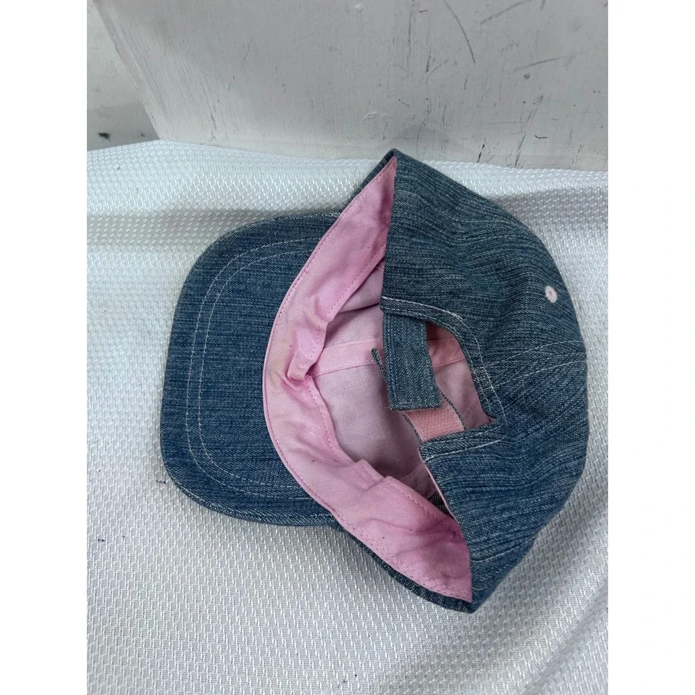 Next Denim‎ Baseball Cap 12M-2Y Blue Embroidered Garden Girl Kids Hat